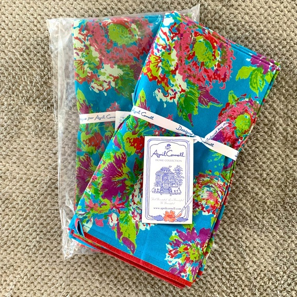 April Cornell Dining Nwt Set Of 8 April Cornell Cloth Napkins